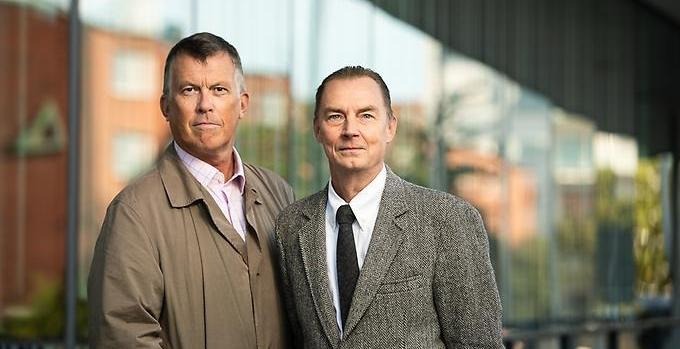 Portrait of Håkan Edström and Jacob Westberg. 