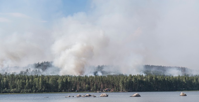 Skogsbrand i Kårböle.