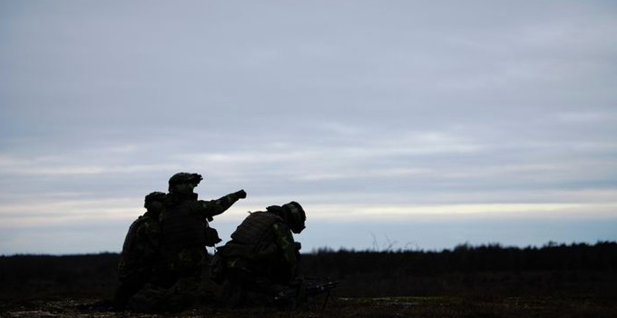 Flygunderstödsledning (JTAC) under förstärkningen av Försvarsmaktens närvaro på Gotland.