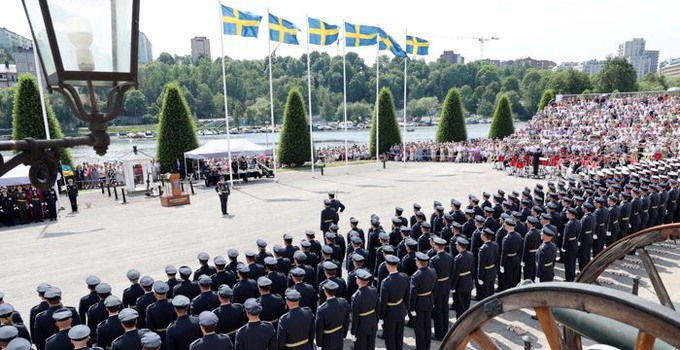 Avslutningsceremoni på Karlberg