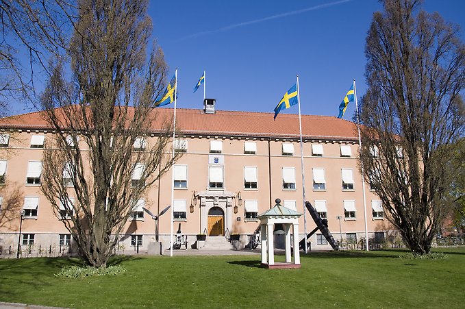 Försvarshögskolan idag, på Drottning Kristinas väg 37